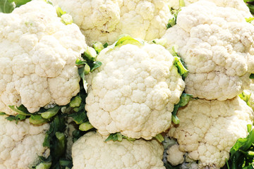 Healthy white cauliflower vegetables which full of nutritious for your health