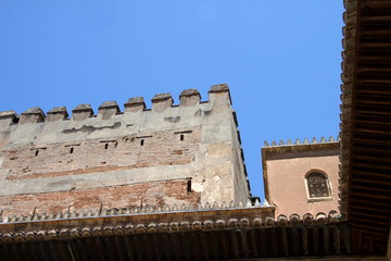 Myrtle courtyard in the Palace of the Comares of the Alhambra in Granada