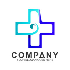 blue medical cross logo