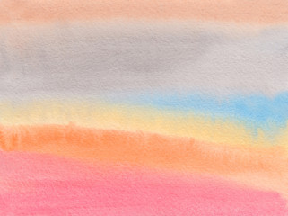 Watercolor ombre stripes background, for bright design text and tag,branding. color like yellow, orange, peach, red, pink, magenta, purple, violet, blue, turquoise, green, emerald, taupe, rainbow