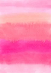 Badezimmer Foto Rückwand Watercolor ombre stripes background, for bright design text and tag,branding. color like yellow, orange, peach, red, pink, magenta, purple, violet, blue, turquoise, green, emerald, taupe, rainbow © wrongorright