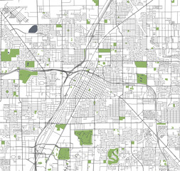 map of the city of Las Vegas, Nevada, USA © tish11