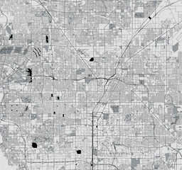 map of the city of Las Vegas, Nevada, USA © tish11