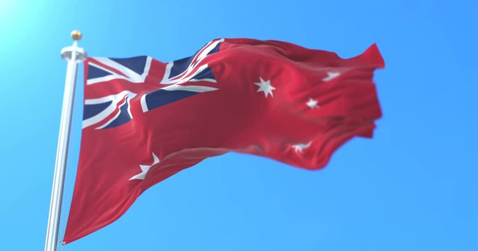 Australian Red Ensign, Australia. Loop