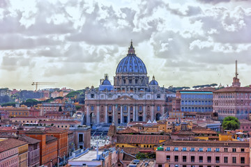 Fototapeta na wymiar Basilica of St. Peter in the Vatican, Italy