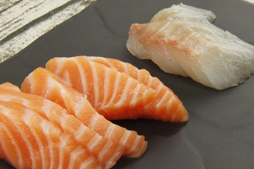 Sashimi saumon et daurade