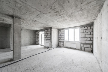 Unfinished apartment interior