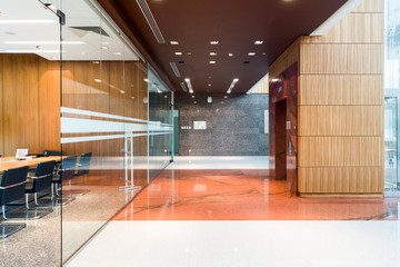 modern office lobby hall interior