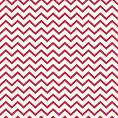 Chevron Seamless Pattern - Graphic red and white chevron or zig zag pattern