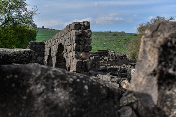 Chorazin (Korazim) National Park, Israel - an ancient Jewish town in overlooking the Sea of Galilee