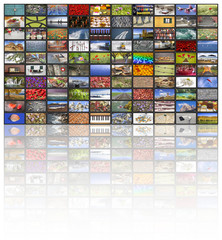 Big multimedia video and image walls