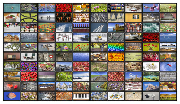 Big multimedia video and image walls
