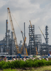 Fototapeta na wymiar Construction Site Oil refinery