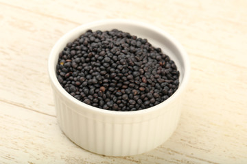 Black lentils