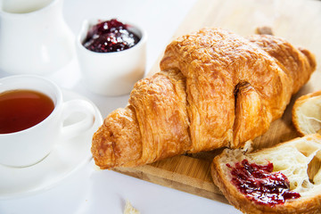 croissant and morning breakfast