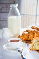 croissant and morning breakfast