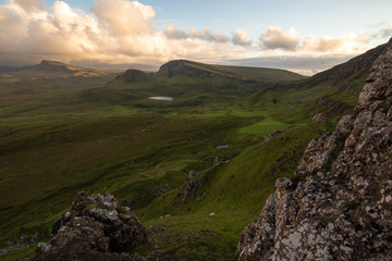 Sunset at the Quiraing on the Isle of Skye