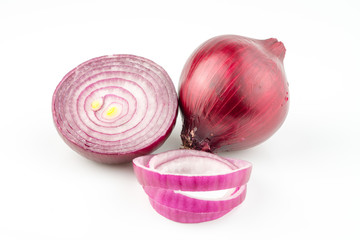 onion on white background
