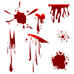 Blood splashes vector design illustration