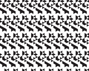 Seamless  monochrome  polygonal black  patterns