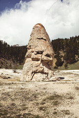 Yellowstone rock formation