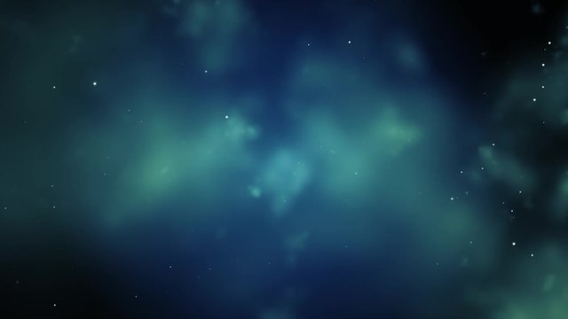 4K cloudy galaxy tunnel with flickering stars