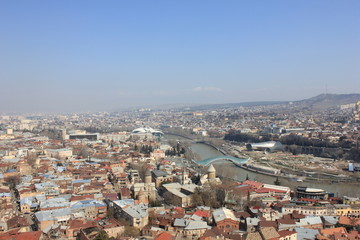 Fototapeta na wymiar Panoramic view of Tbilisi