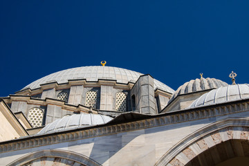 Domes of Suleymaniye Mosque in Istanbul