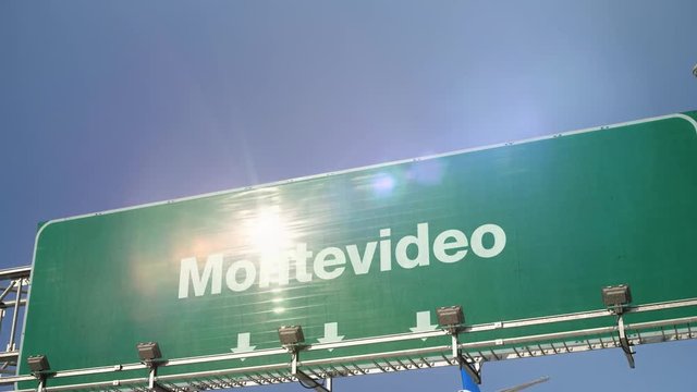 Airplane Landing Montevideo
