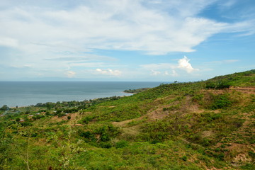Fototapeta na wymiar Driving along the shores of Lake Malawi, Malawi
