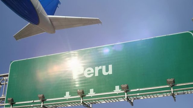 Airplane Take off Paramaribo