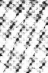 Grunge Halftone Vintage Vector. Ink Dots Texture Design Element. Black-White Abstract 