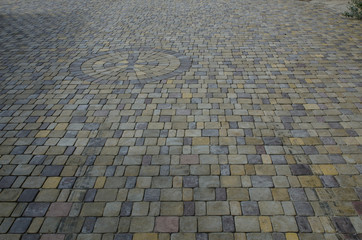 textural stone background patterned paving slabs