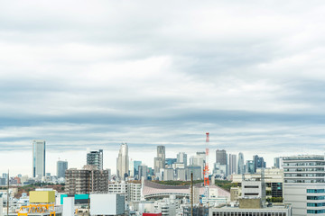 Fototapeta na wymiar city skyline view in shibuya, tokyo, Japan