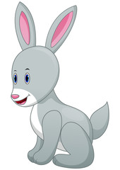 Fototapeta na wymiar Cute cartoon rabbit