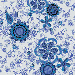 Fashionable pattern in small flowers. Floral background for textiles.