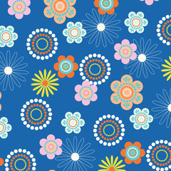 Fashionable pattern in small flowers. Floral background for textiles.