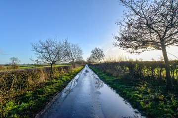 A road through rural Northamptonshire