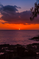 Fototapeta na wymiar kauai sunset