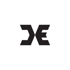 Obraz premium DE or XE logo letter design