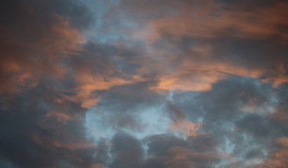 dramatic sky with clouds