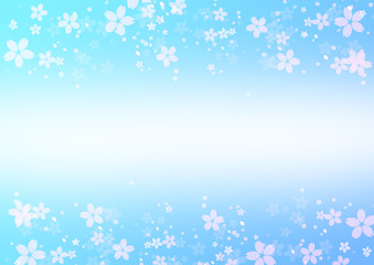 桜　春　和紙　背景