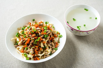 Chinese hand-cooked noodles