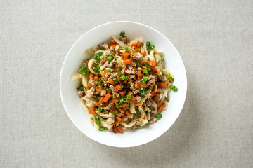 Chinese hand-cooked noodles