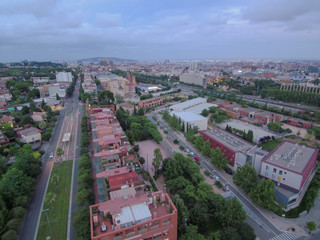 Aerial view in Barcelona. Sant Just Desvern. Drone Photo