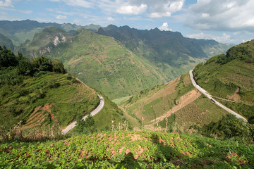 Fototapeta na wymiar Nho que river Mã Pí Lèng Pass Vietnam, location Hà Giang 
