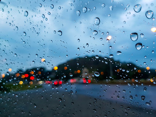 rain drops on the window