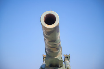 Exhibits old cannons and tanks