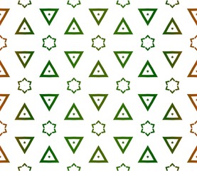 Seamless pattern For Scrapbook. Stylish Fashion Design Background. Vector illustration. Green, brown color