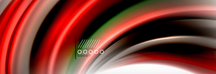 Smooth liquid blur wave background, color flow concept, illustration